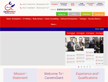 Tablet Screenshot of careersgiant.com